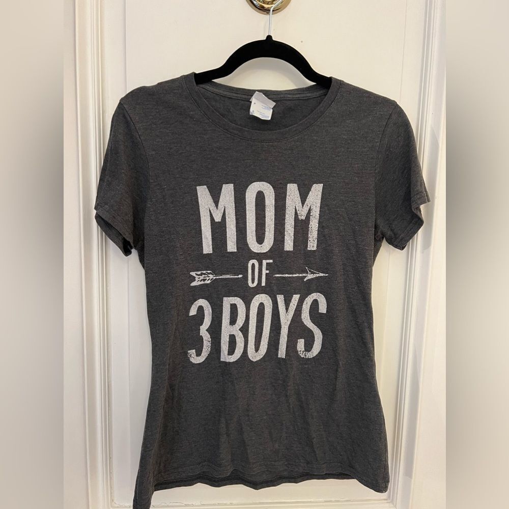 Mom of 3 Boys t-shirt in small