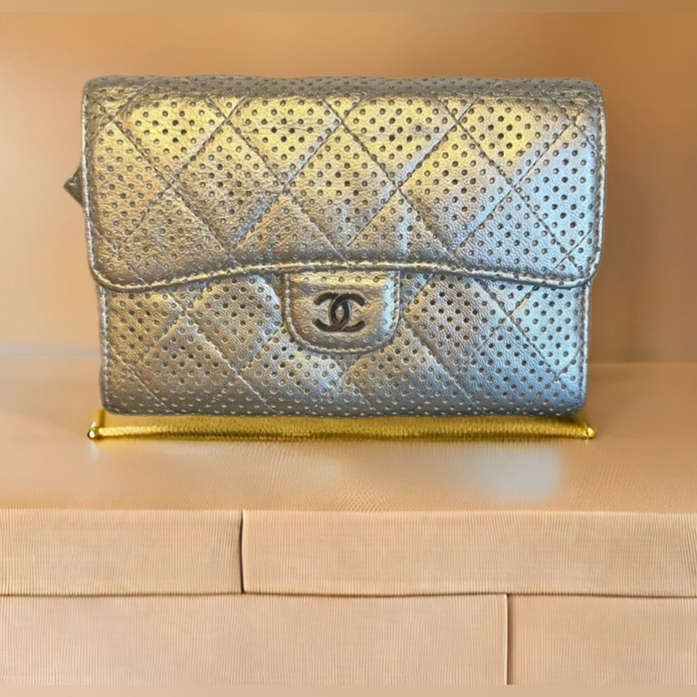 AUTHENTIC CHANEL WALLET- Silver