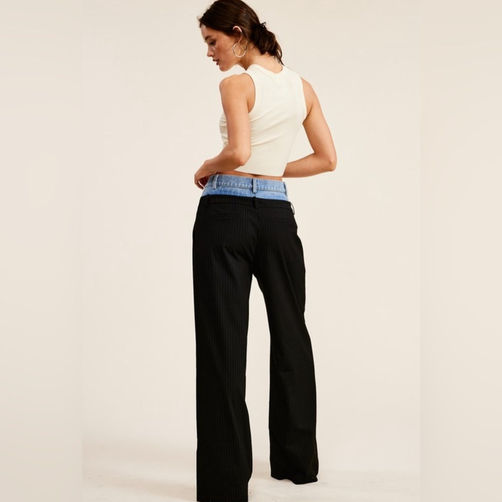 048. BILLIE TROUSERS- Black