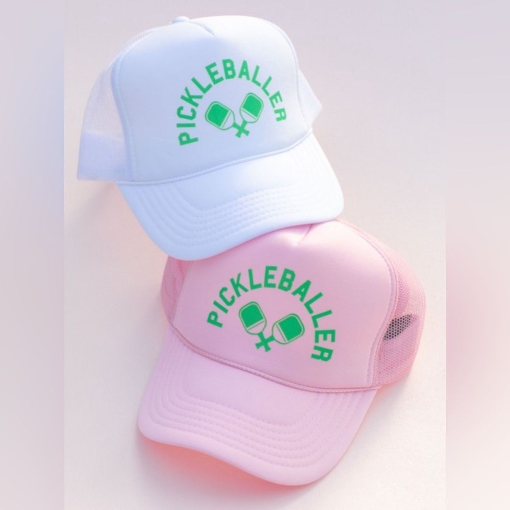 105. OTTO Pickleballer Trucker Hat- White