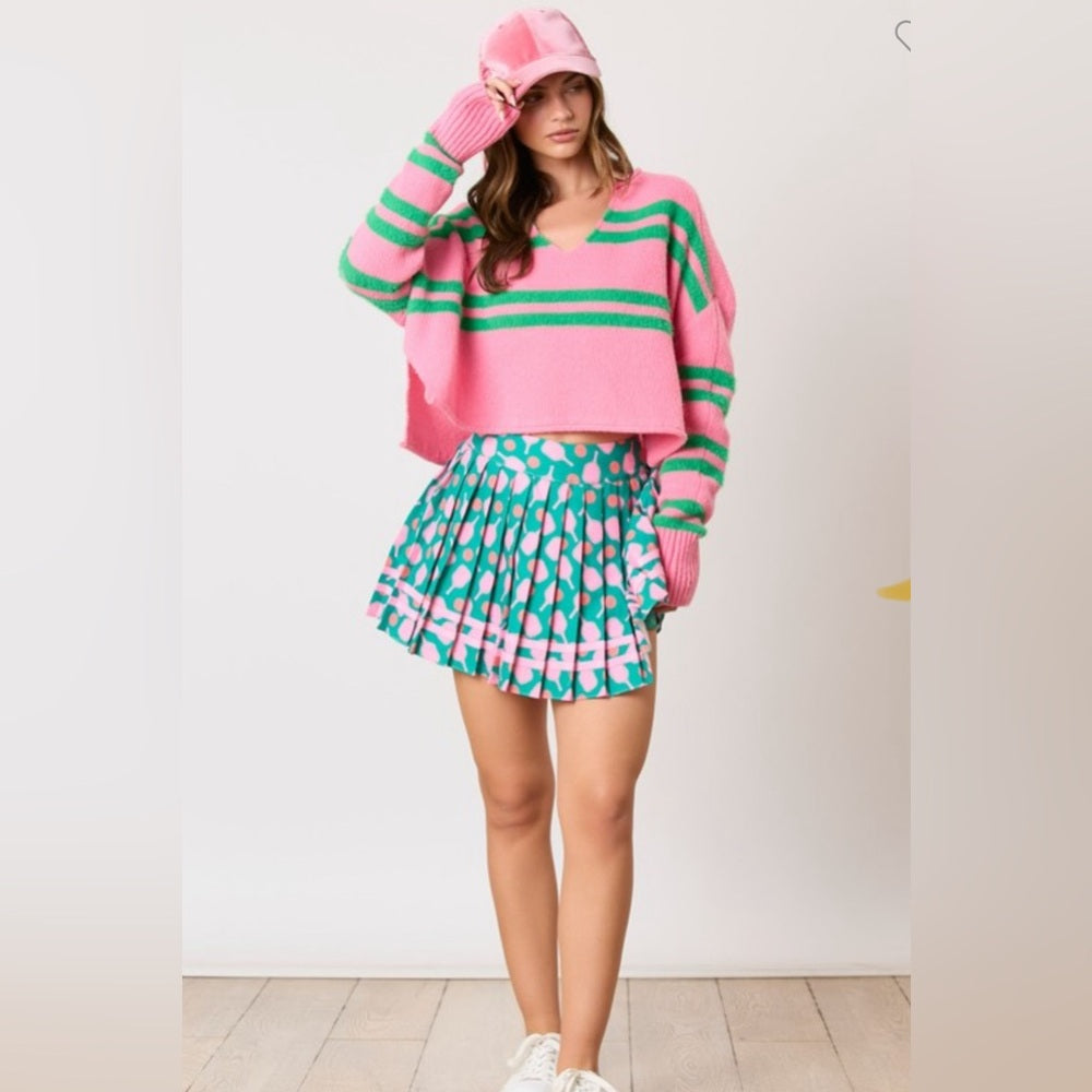 GREEN PICKLEBALL SKIRT WITH SHORTS