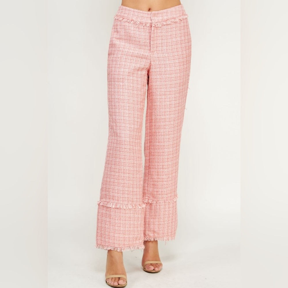 TWEED CROPPED BLAZER AND PANT SET