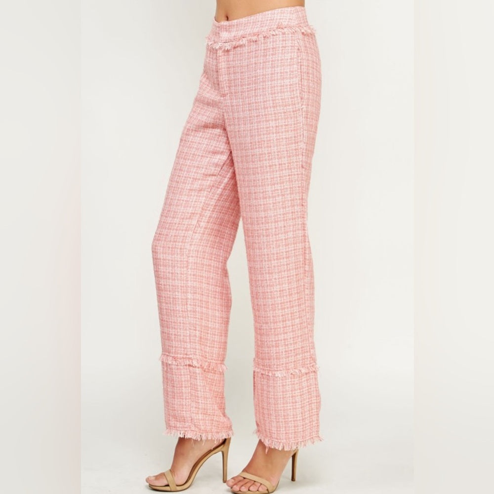 TWEED CROPPED BLAZER AND PANT SET