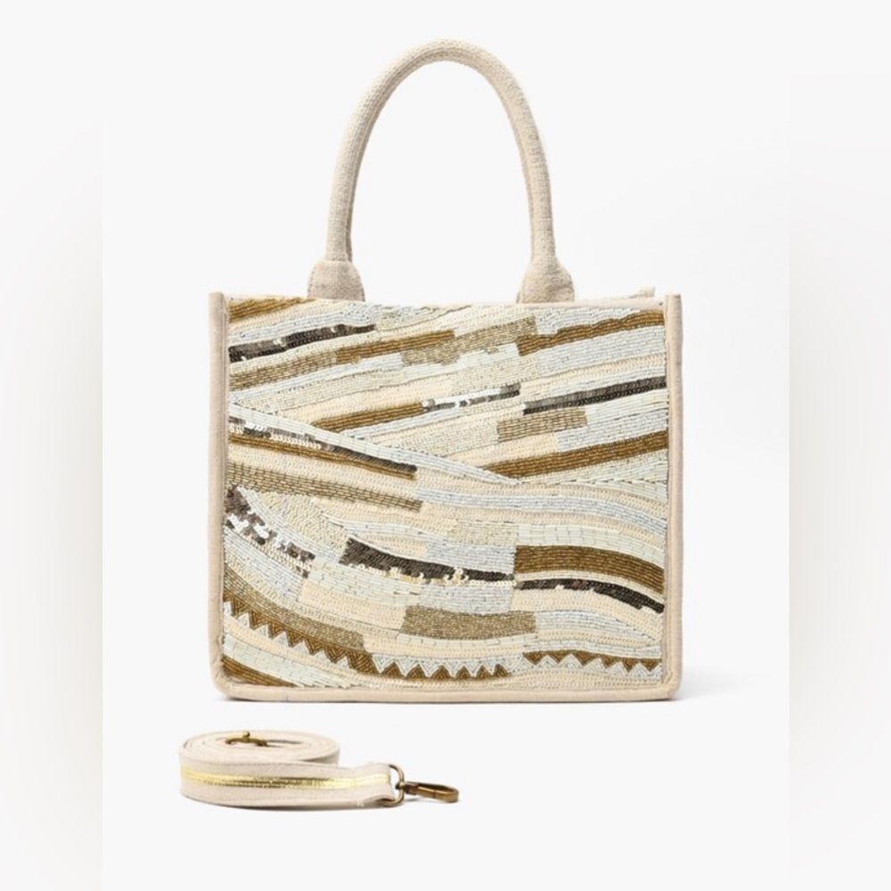 Beaded Sequin Tote