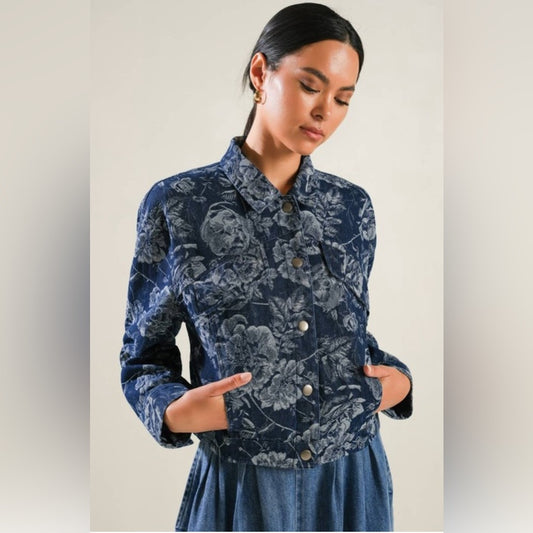 JACQUARD DENIM JACKET