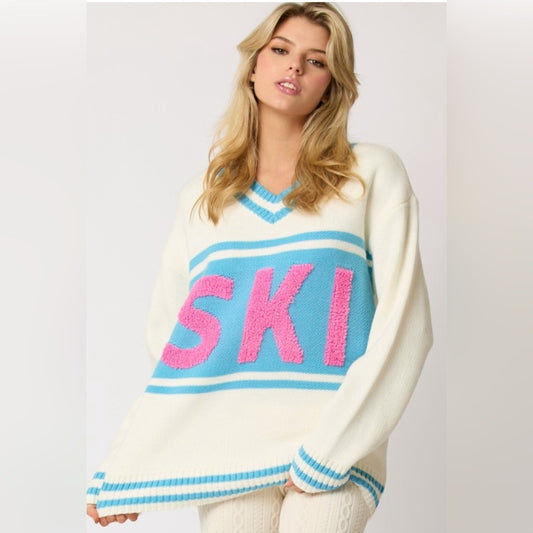 V-NECK SKI SWEATER