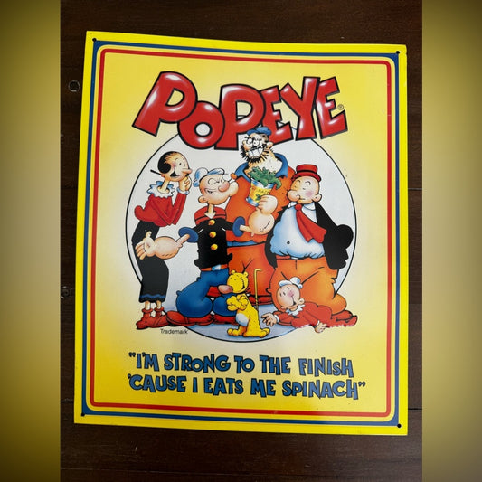 Metal Popeye Poster