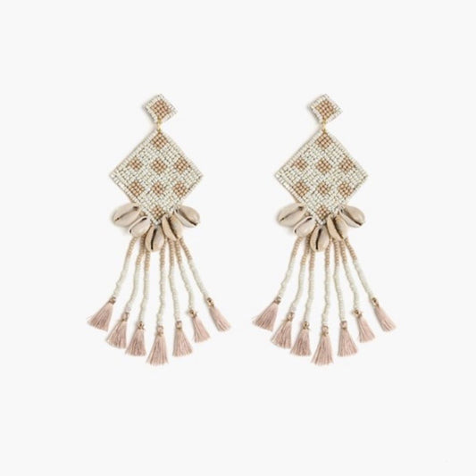 Seashell Tassel Earrings