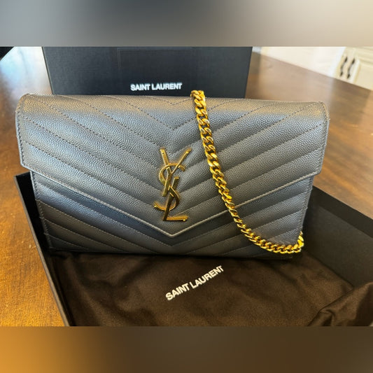 YSL Monogram Chain Wallet