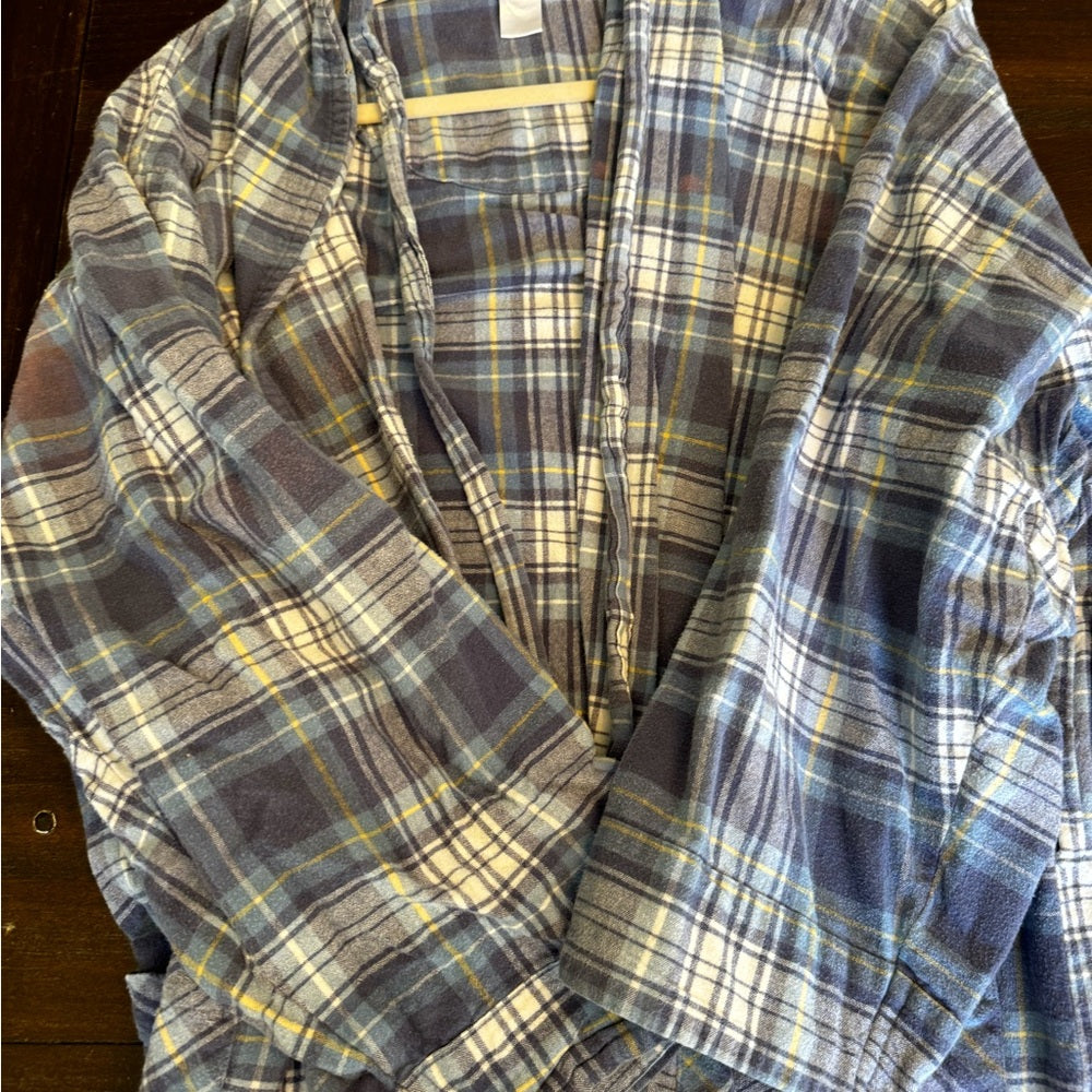 Blue Lightweight Plaid Jacket