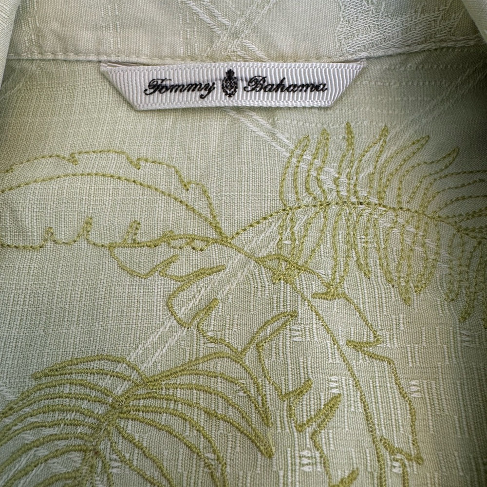 Tommy Bahama Light Green Hawaiian Shirt