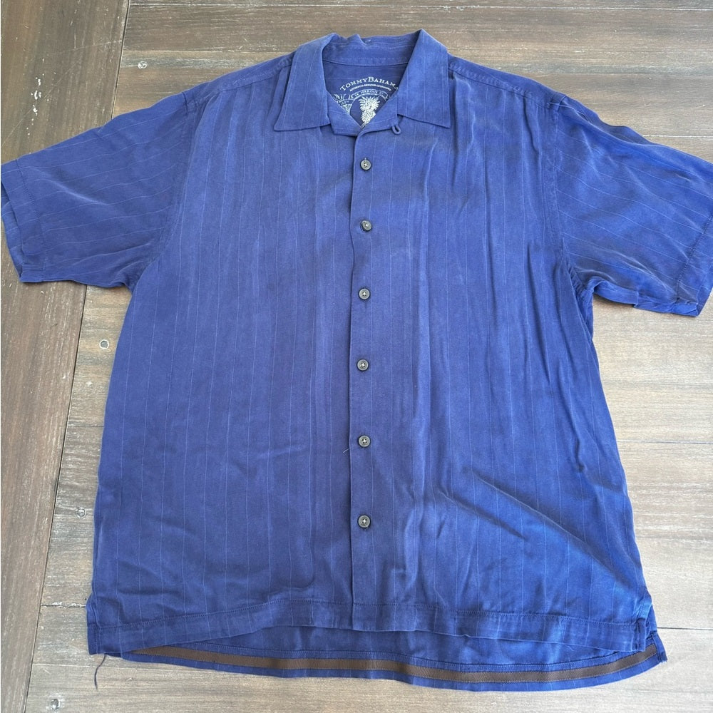 Tommy Bahama Men's Blue Short Sleeve Shirt