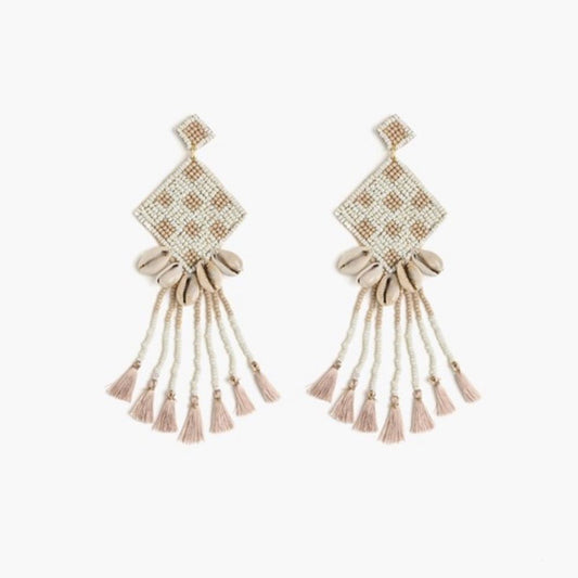 Seashell Tassel Earrings
