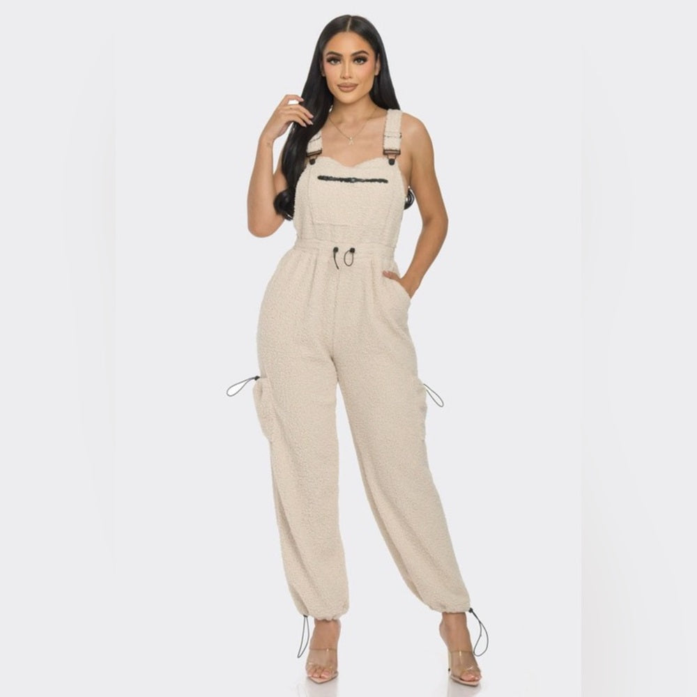 TEDDY CREAM JUMPSUIT