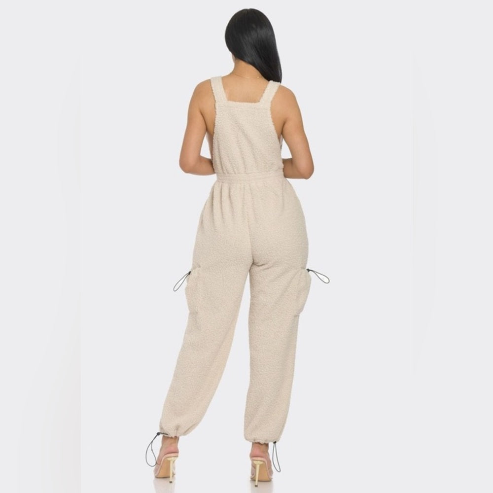 TEDDY CREAM JUMPSUIT