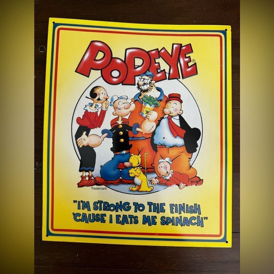 Metal Popeye Poster