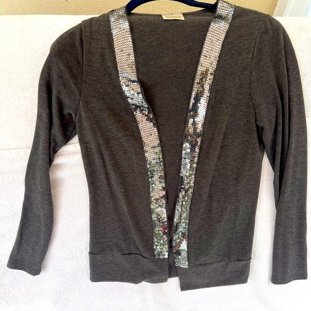 SEQUIN Lined Cardigan- small
