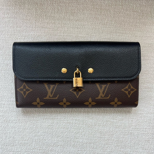876. Louis Vuitton Black and Brown Monogram Wallet