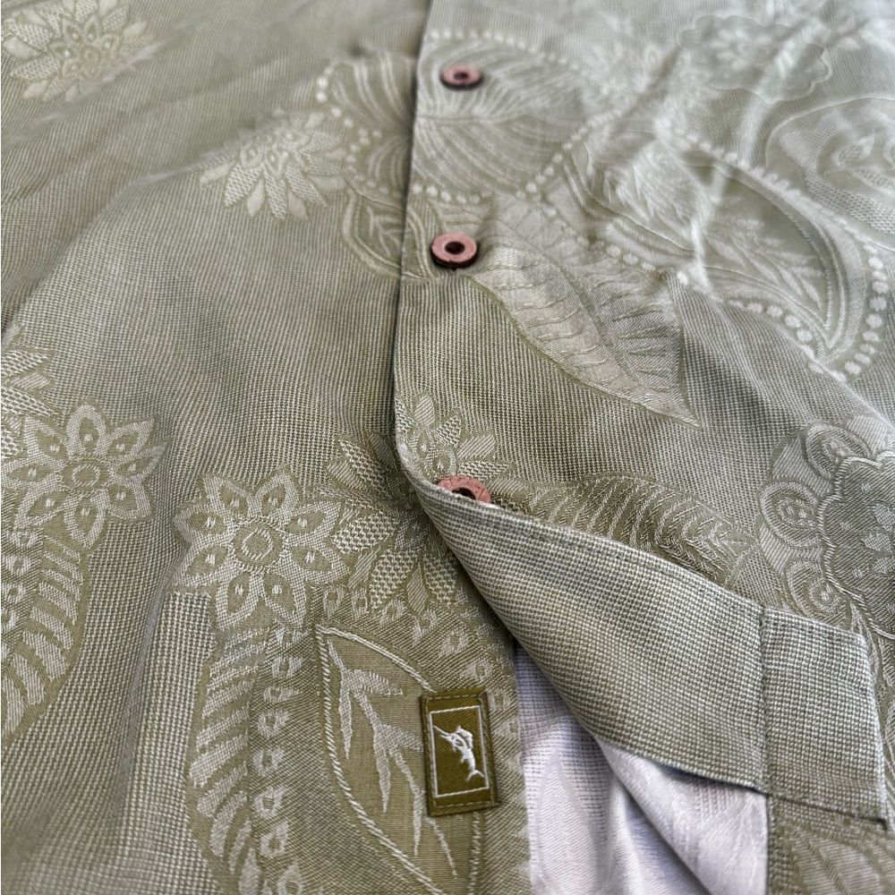 Tommy Bahama Green Floral Men's Shirt
