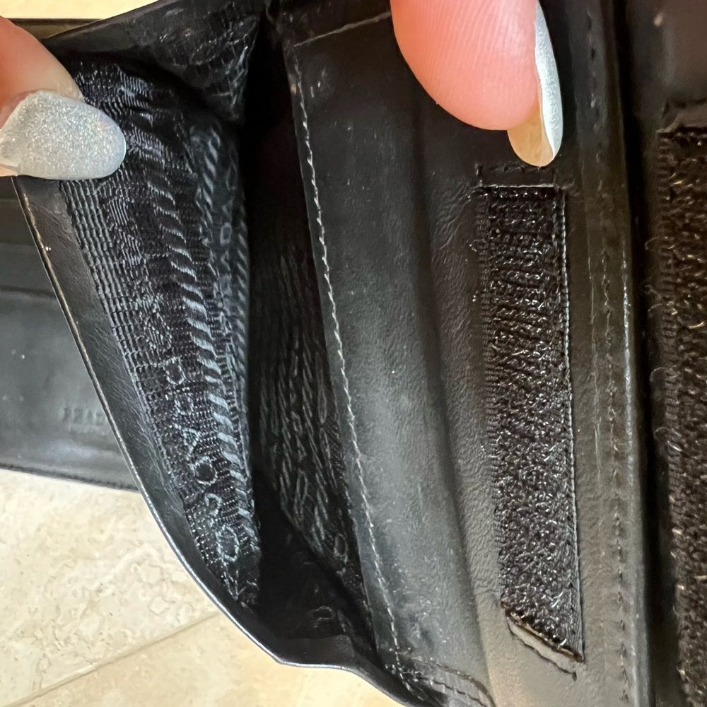 AUTH PRADA WALLET- bifold gray