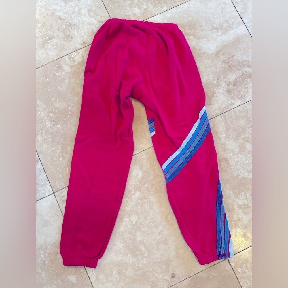 AVIATOR NATION pink with blue stripes XS