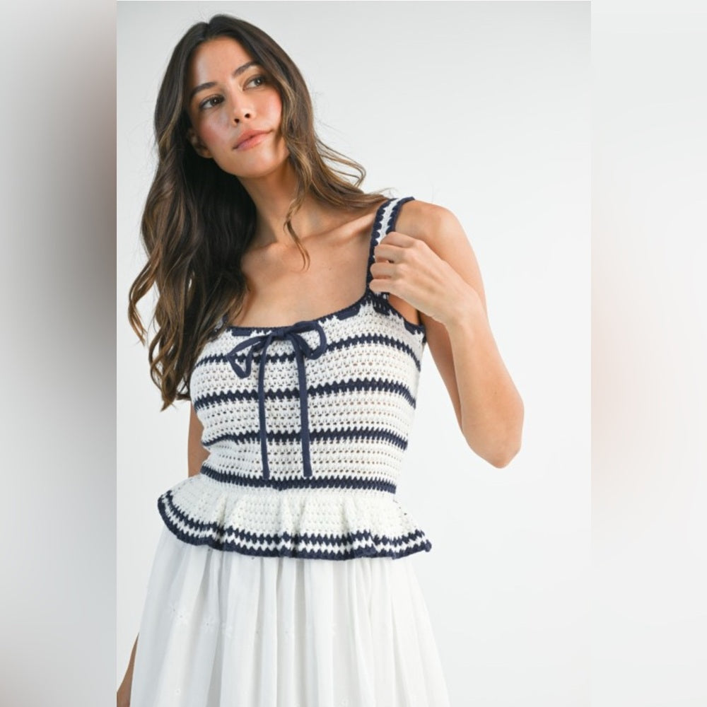 Elegant White Maxi Crochet Dress