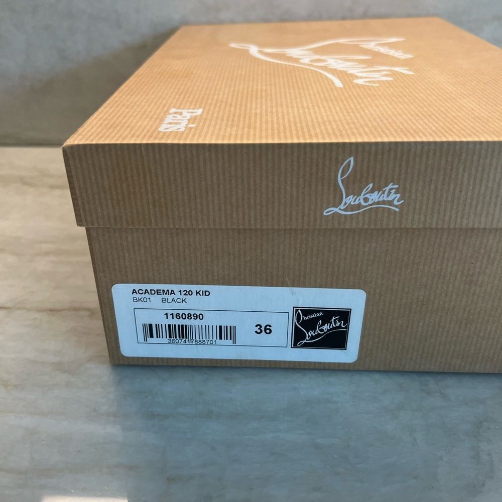 CHRISTIAN LOUBOUTIN!!! Black open toe heels. Size 36