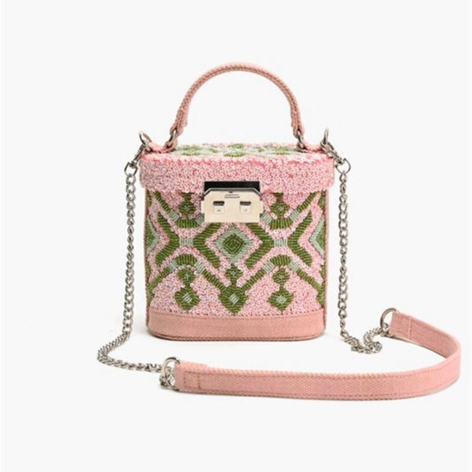 804. Handmade Beaded Mini Bag