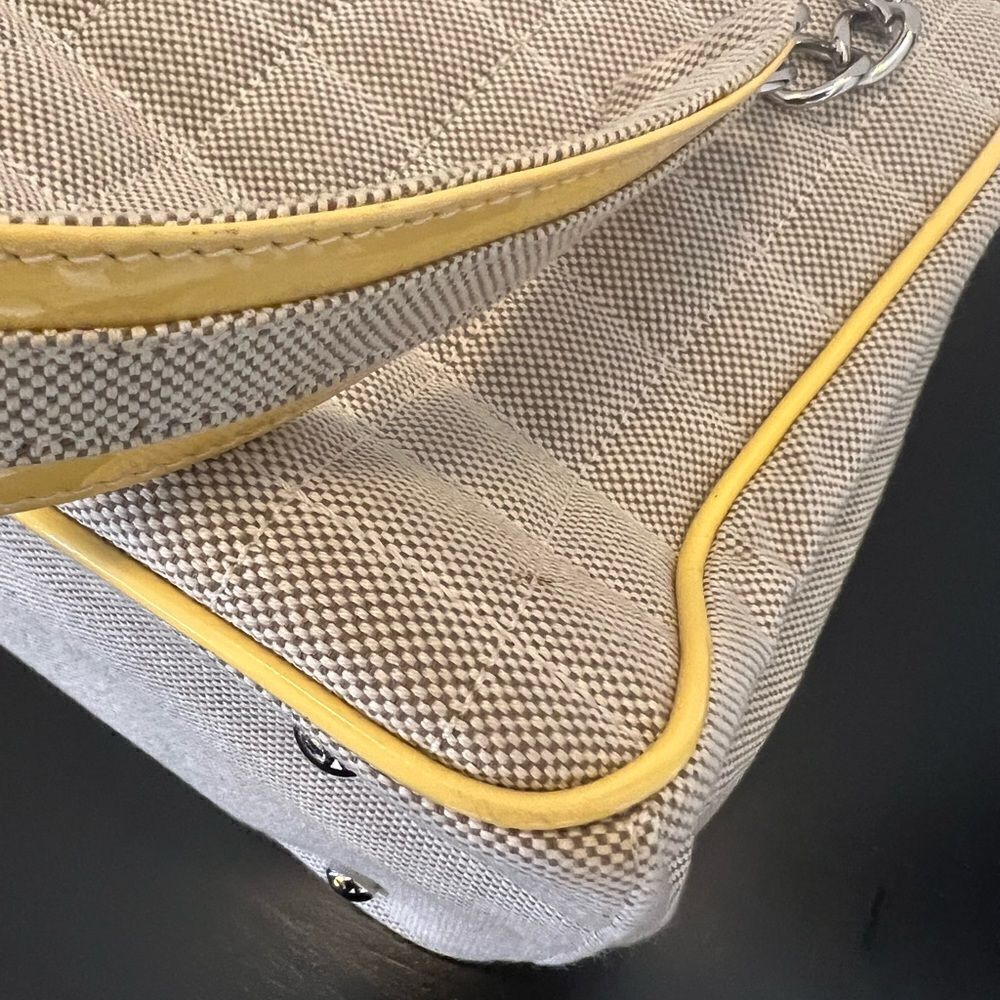 AUTH CHANEL VINTAGE CANVAS TOTE BAG