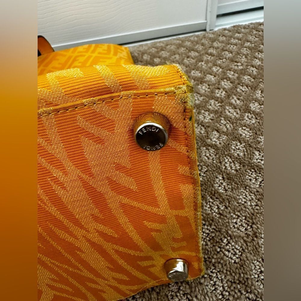 AUTH YELLOW FENDI TOTE!!!