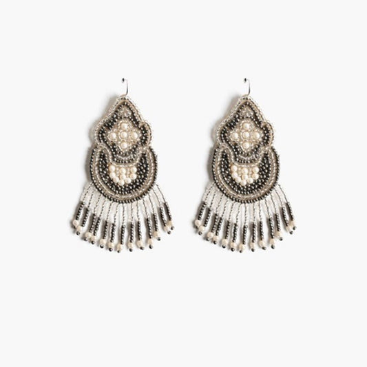 Smoked Pearl Earrings