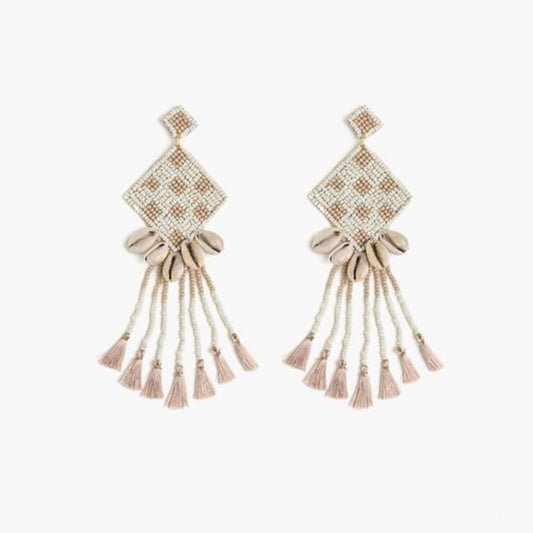 Seashell Tassel Earrings