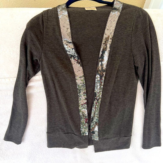 SEQUIN Lined Cardigan- small