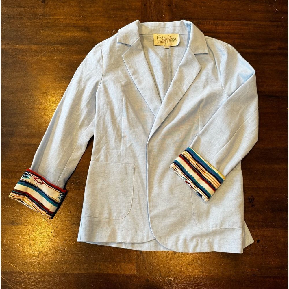 RORY BECA light blue blazer jacket XS