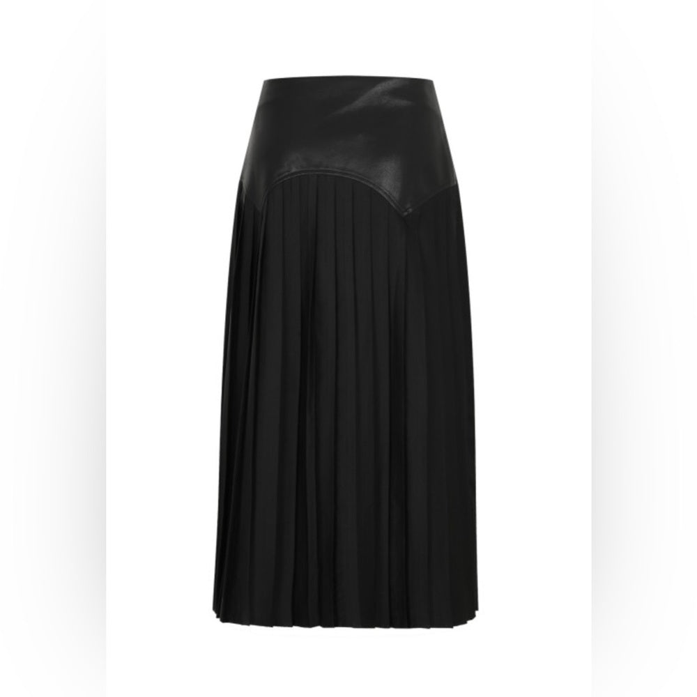 60’s Vibes Pleated Skirt- Black